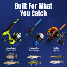 Load image into Gallery viewer, Reaction Tackle Fishing Rod and Spinning Reel Combo -SmoothCast - NEW