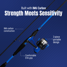 Load image into Gallery viewer, Reaction Tackle Fishing Rod and Spinning Reel Combo -SmoothCast - NEW