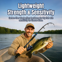 Load image into Gallery viewer, Reaction Tackle Telescopic Spinning Rod – Carbon Travel Fishing Rod – Collapsible Rod for Freshwater and Saltwater - NEW