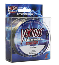 Load image into Gallery viewer, Vicious Ultimate Lo-Vis Green Mono - 10 Lb Test